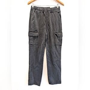 SO Women's Super High Rise Cargo Black Jeans Size 3/26